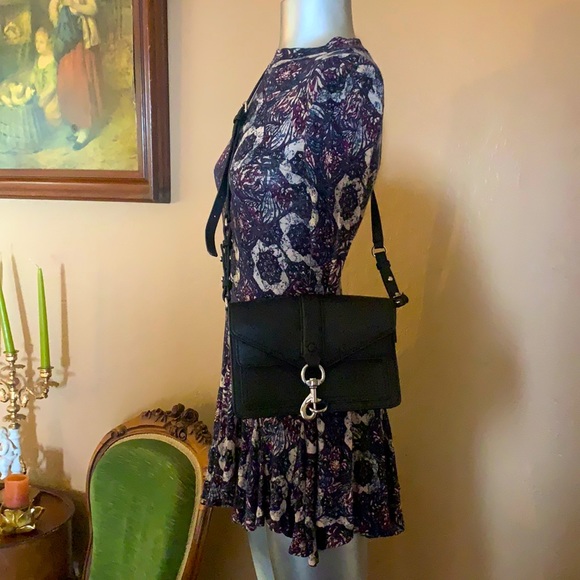 Rebecca Minkoff Black with Gold Hardware Crossbody Bag. - Picture 2 of 5